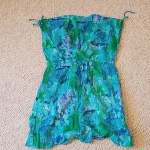 Lauren cotton beach coverup size L